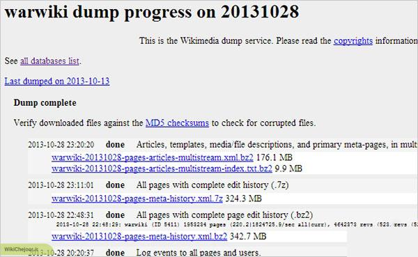 چگونه با Wikipedia Dumps تمامی مطالب سایت و وبلاگ ها را به صورت آفلاین مشاهده کنیم؟