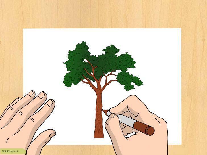 چگونه یک درخت طبیعی یا واقعی رسم کنیم؟؟