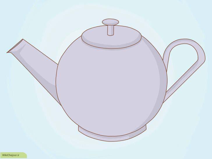 چگونه یک قوری چای رسم کنیم؟؟